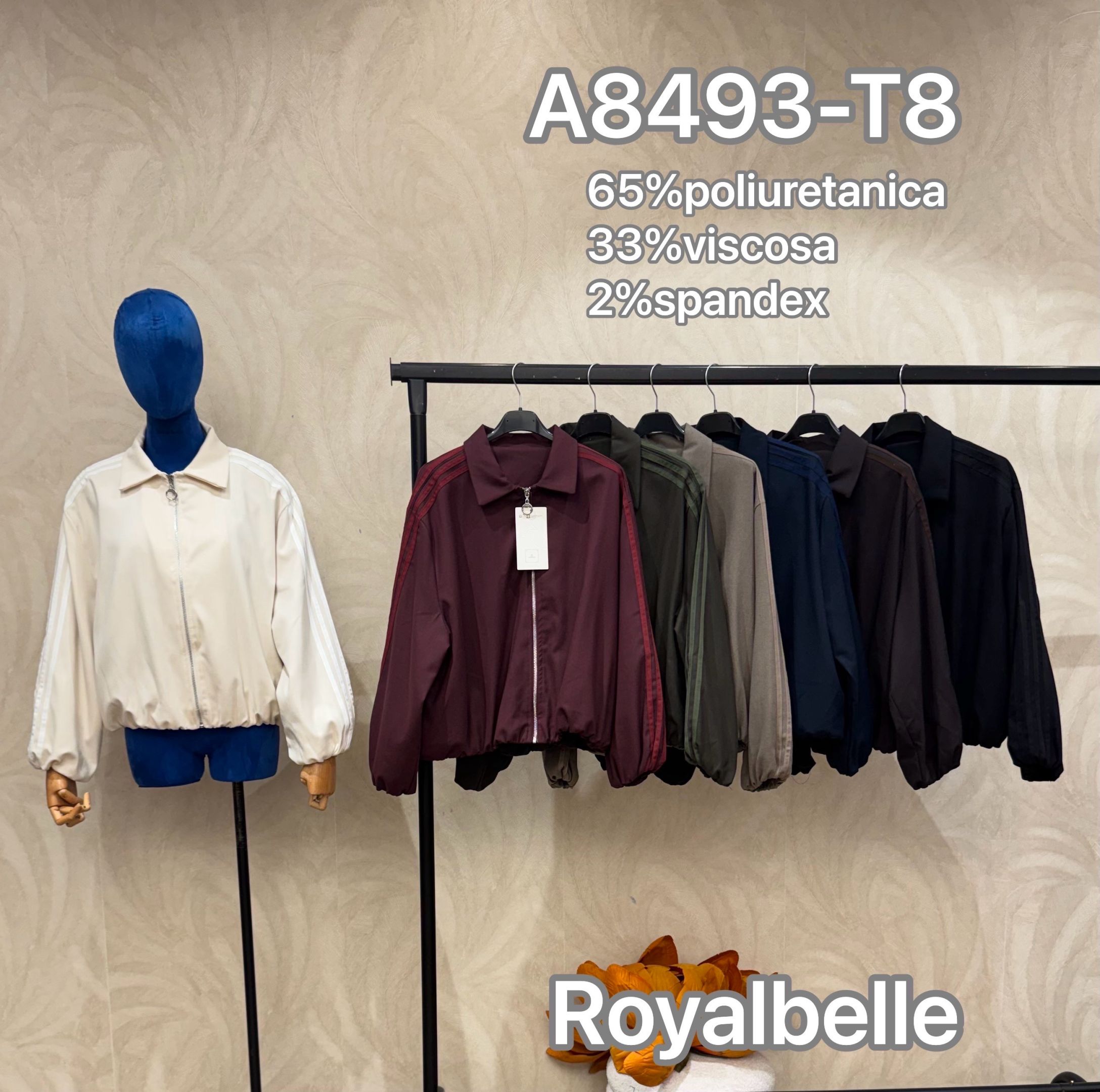 Bomber Jacket with Collar