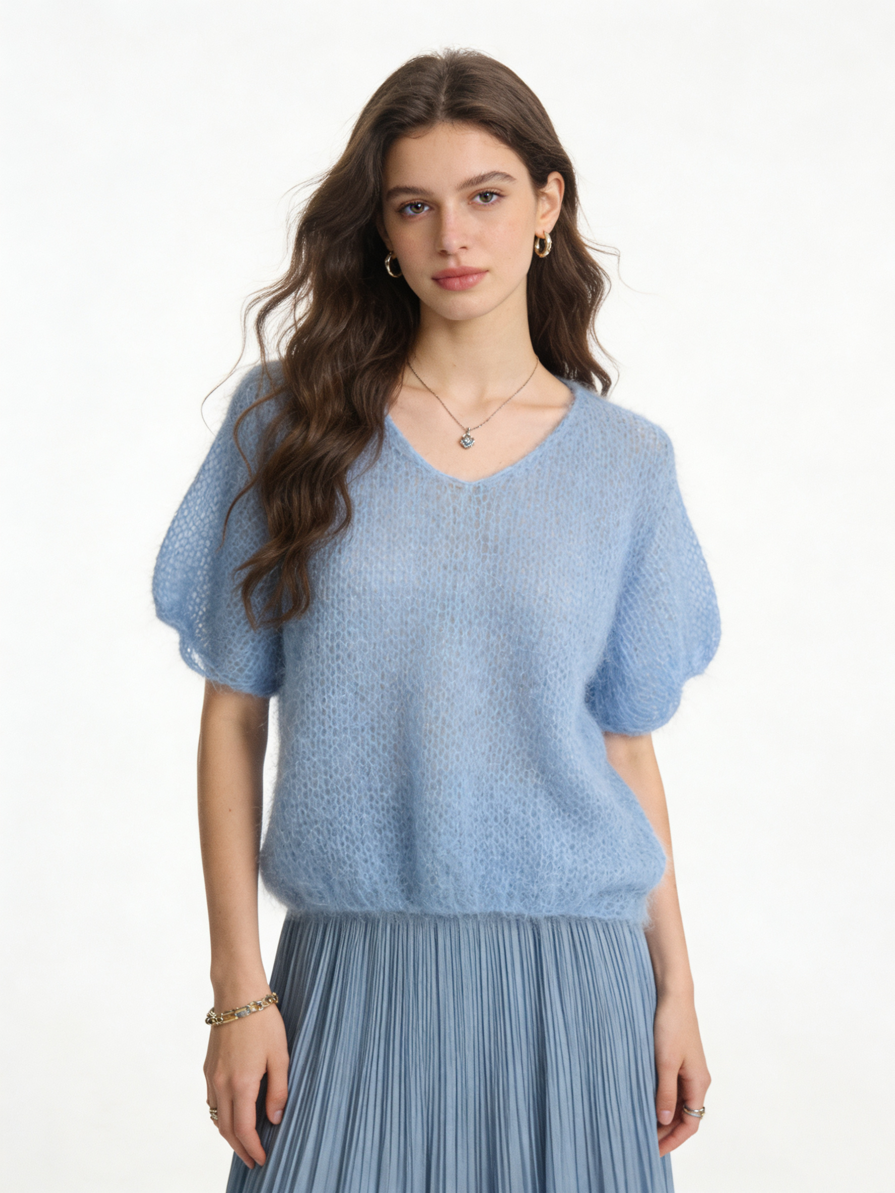 Relaxed V‑Neck Sweater