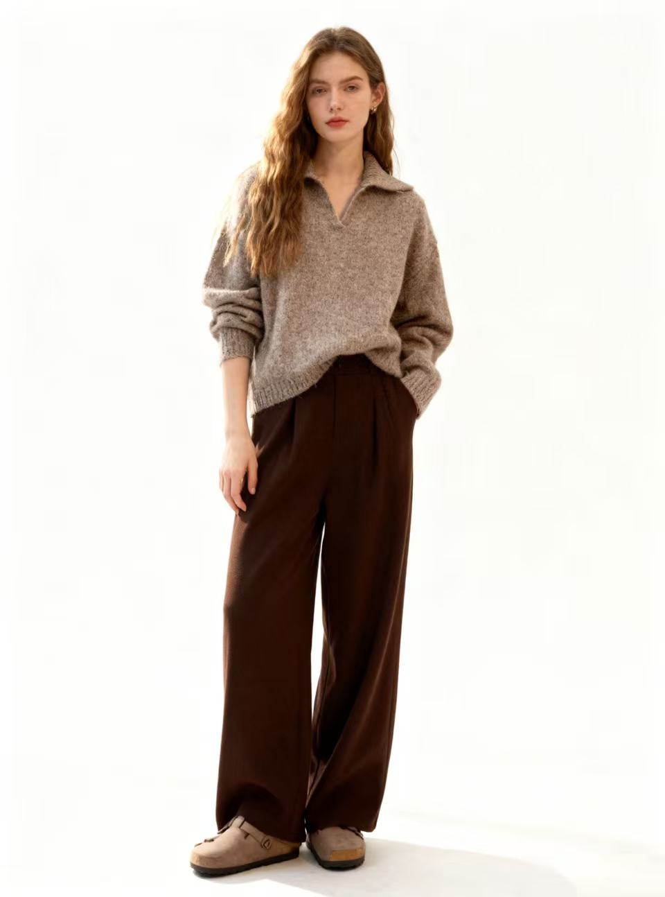Relaxed V‑Neck Sweater