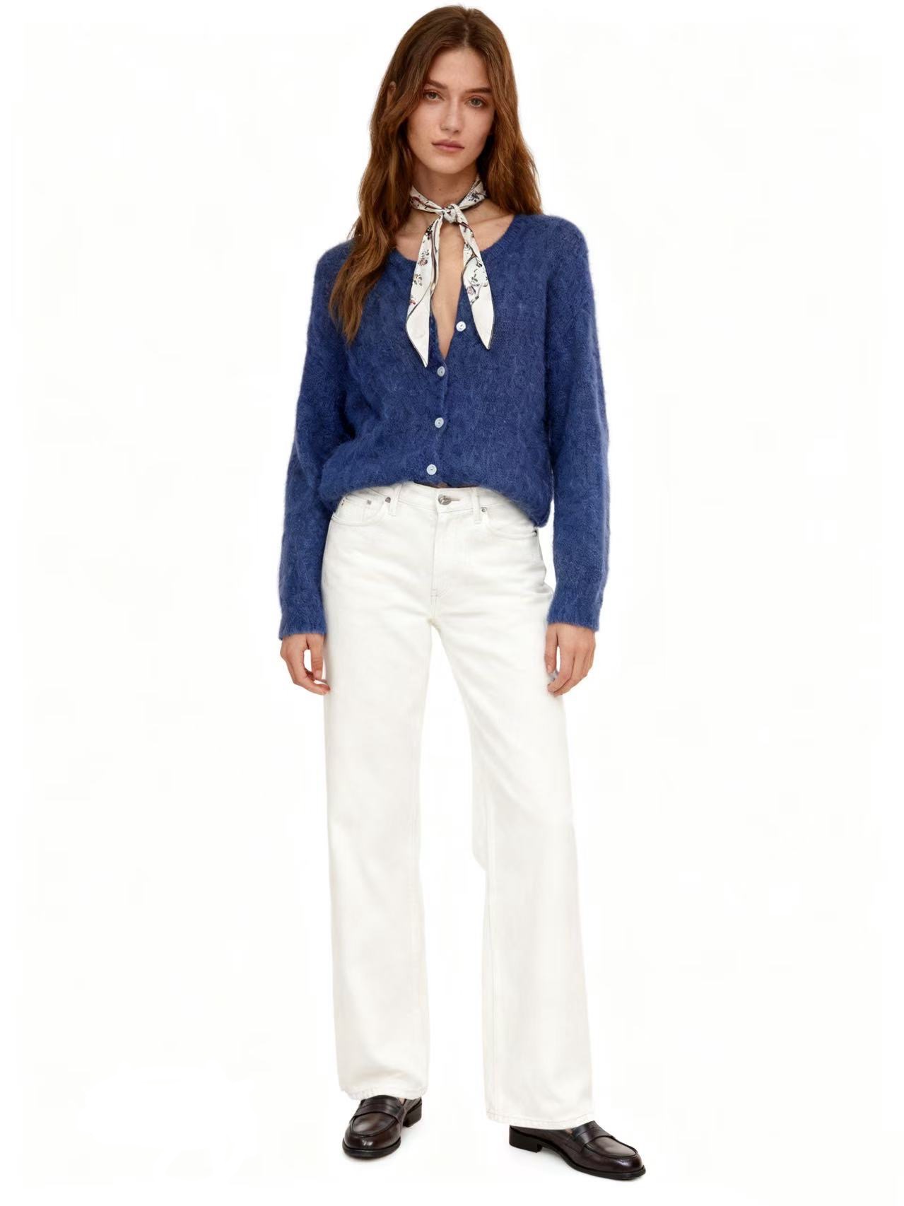 Relaxed V‑Neck Cardigan