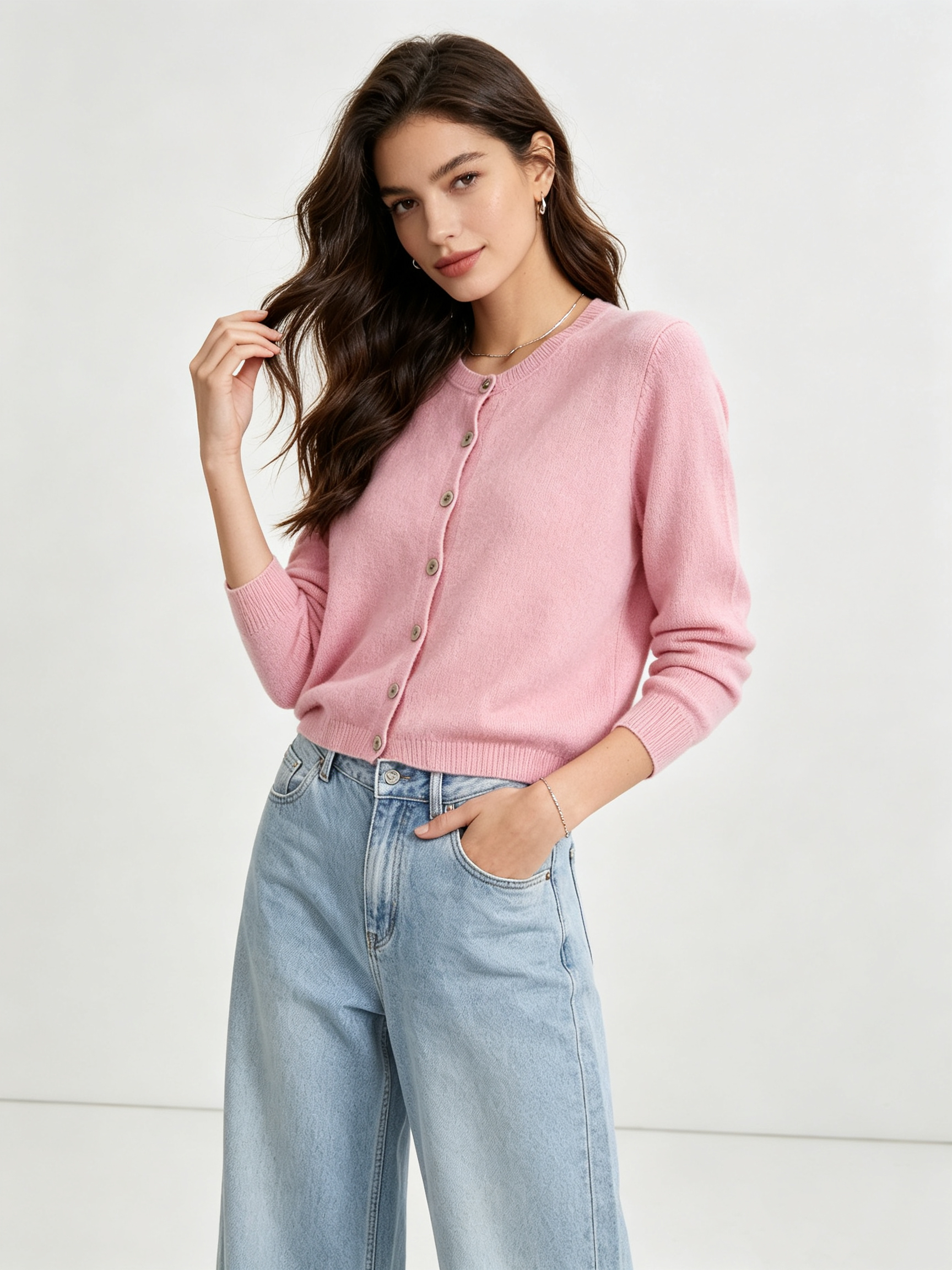 V‑Neck Cardigan