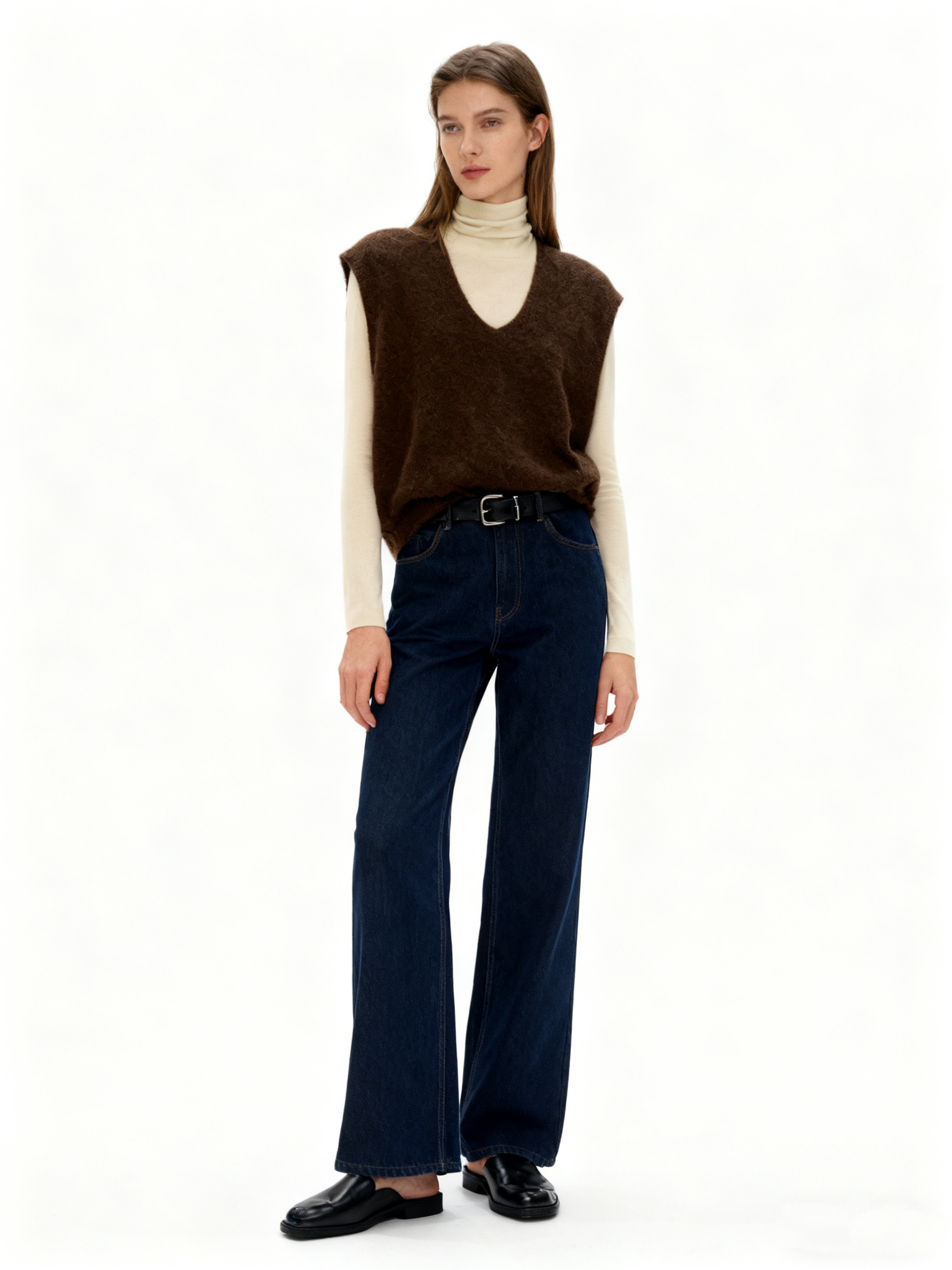 Relaxed V‑Neck Vest