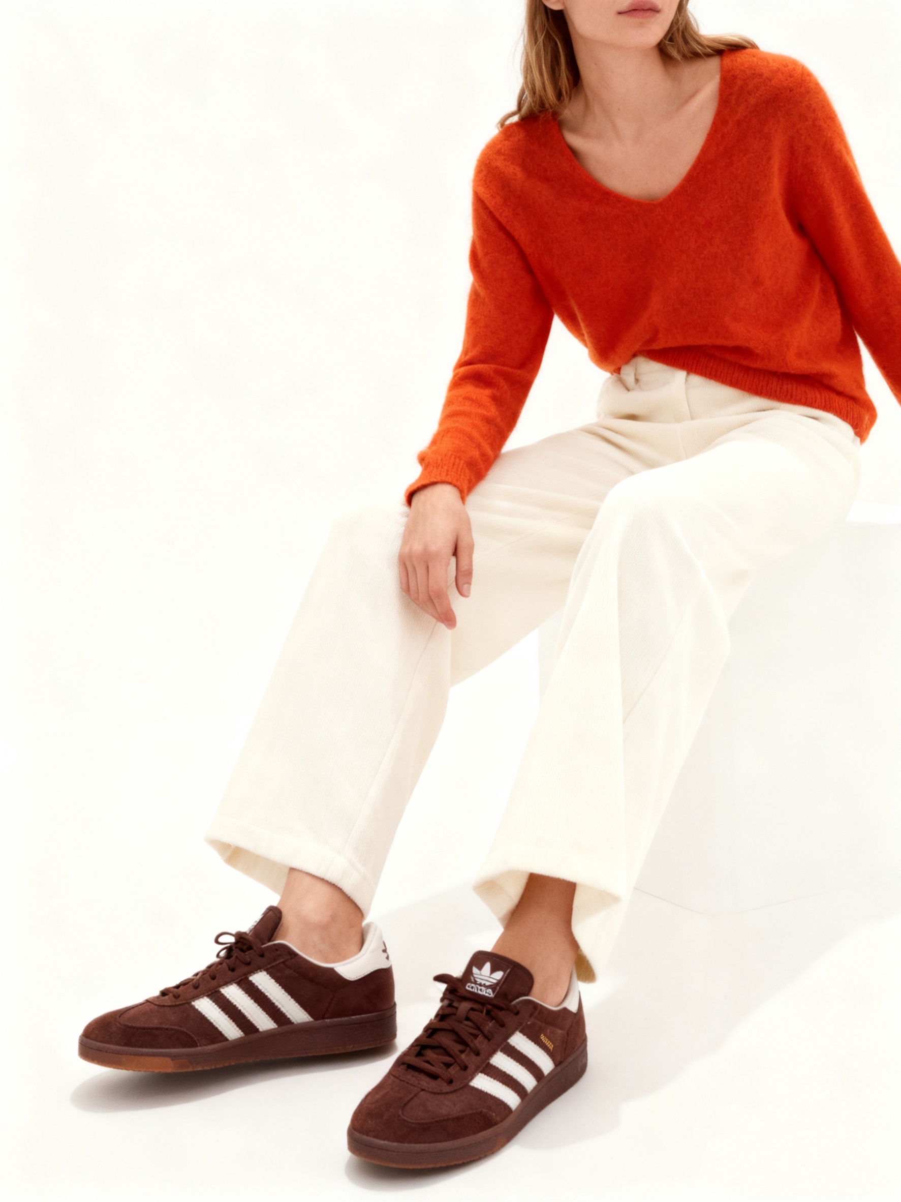 Relaxed V‑Neck Sweater