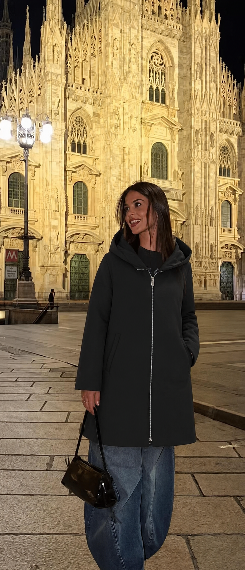 A-line Coat with Hood