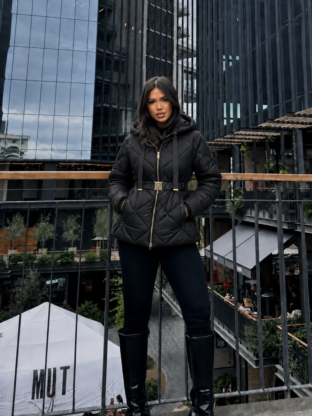 Quilted Hooded Jacket