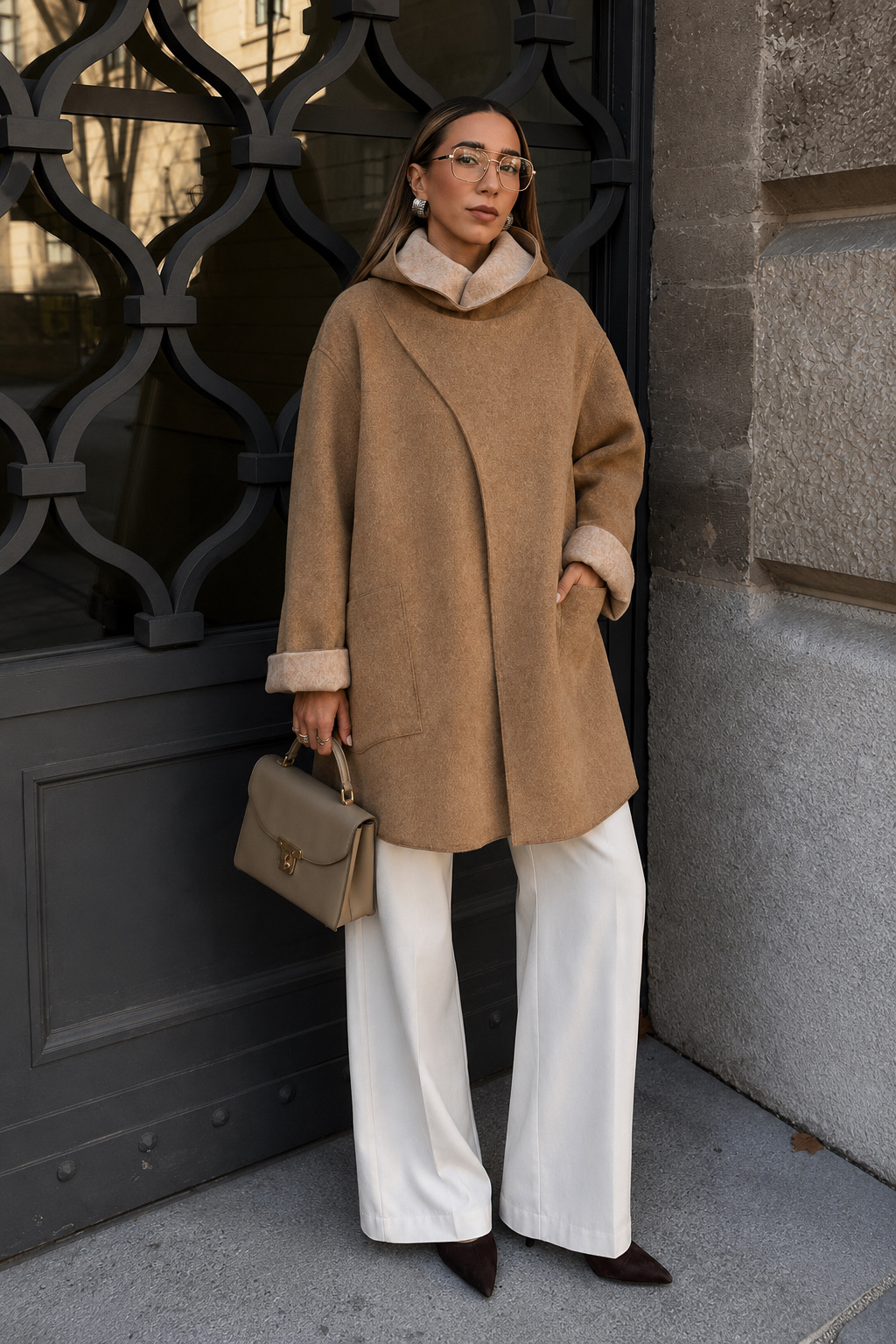 Oversized Hooded Coat