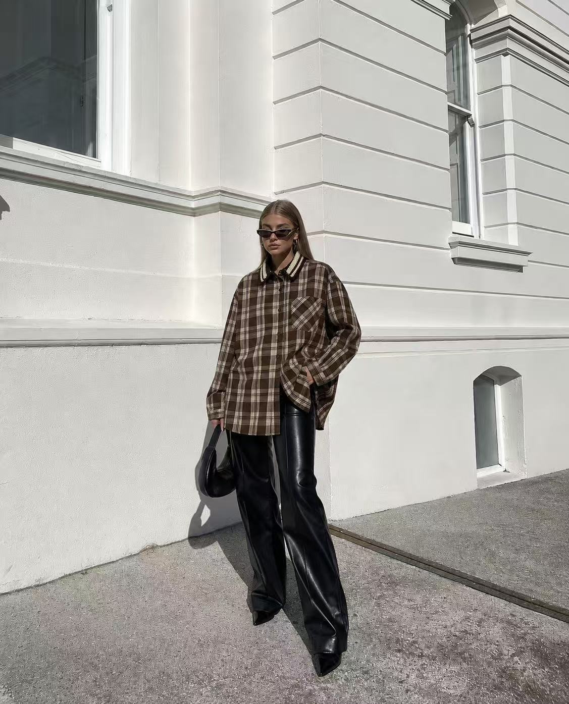 Oversized Check Shirt