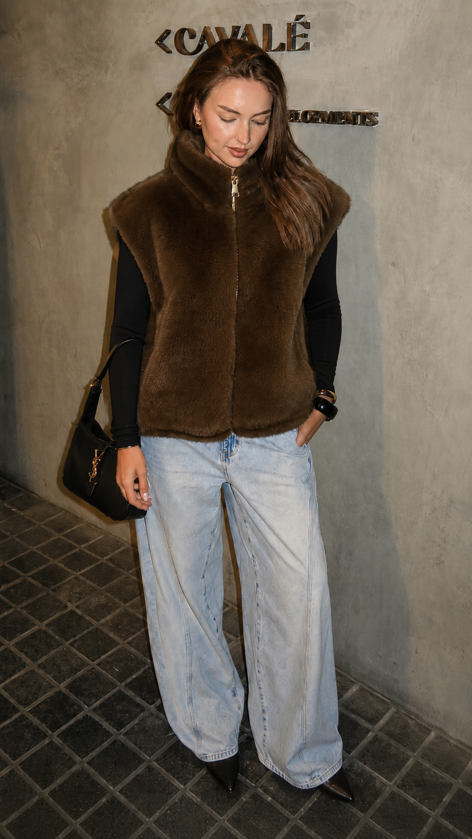 Plush Zip-Up Vest