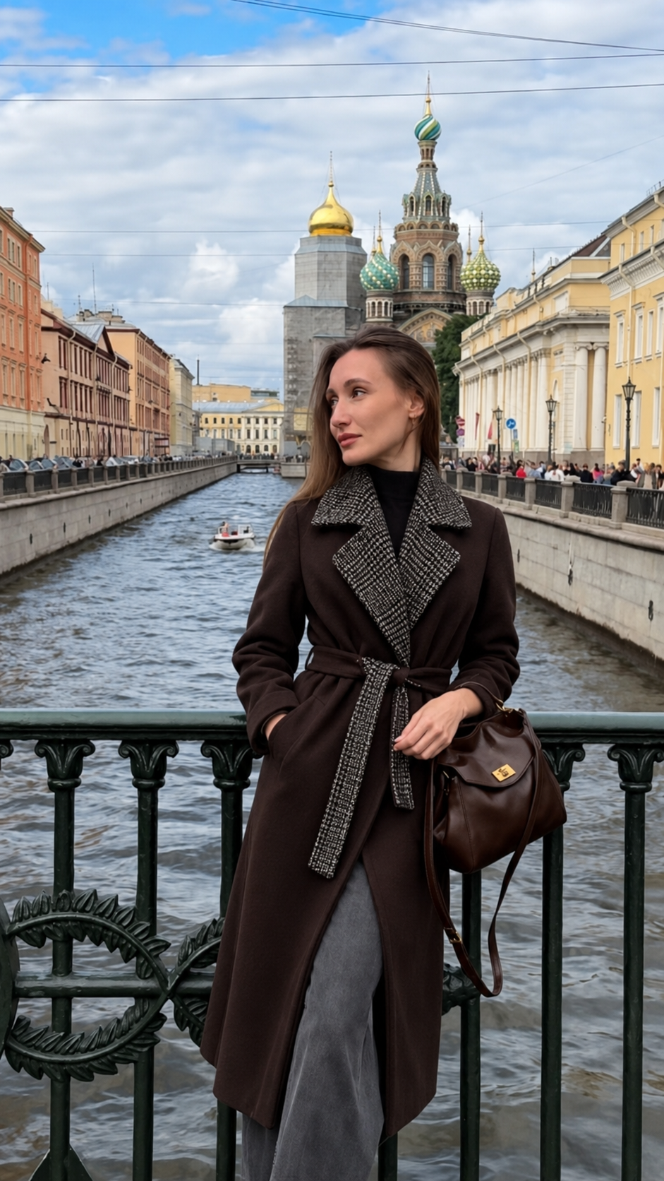 Tailored Midi Coat with Belt