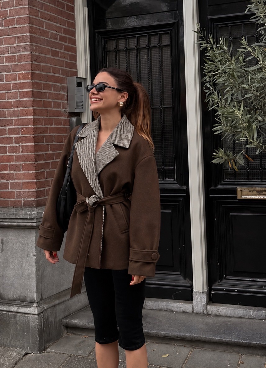 Short Tie-Waist Jacket