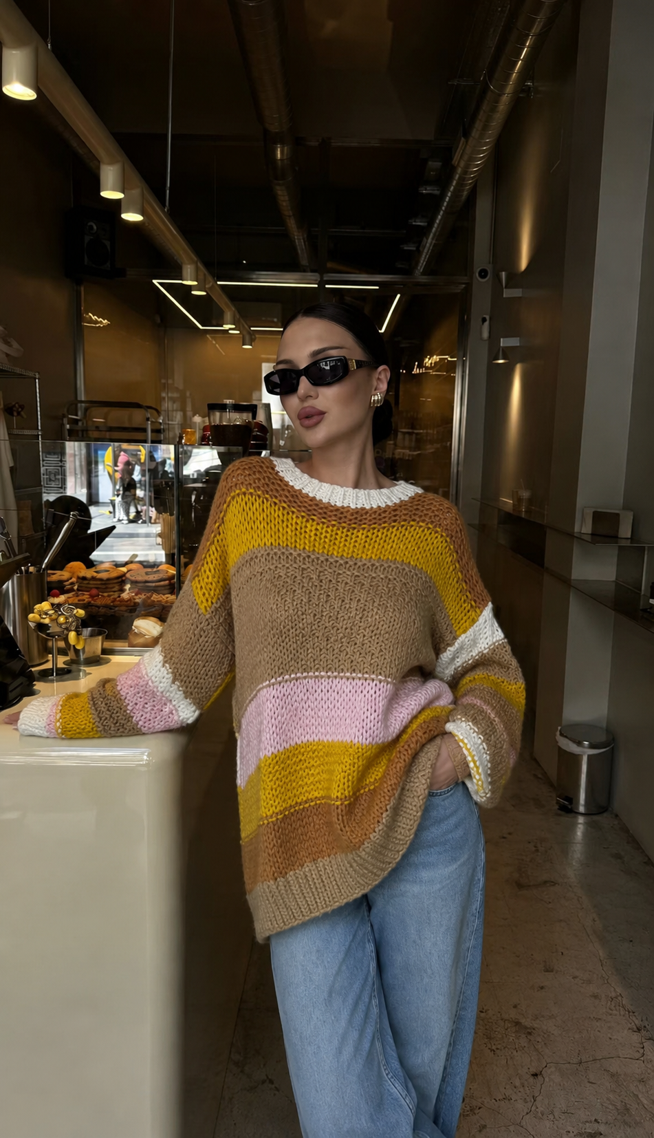 Oversized Striped Sweater