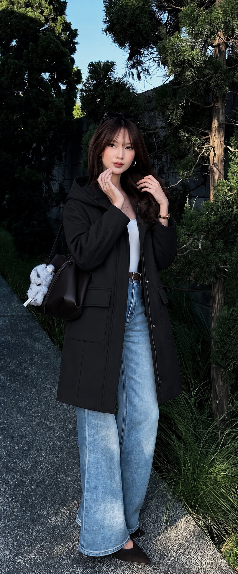 Long Hooded Jacket