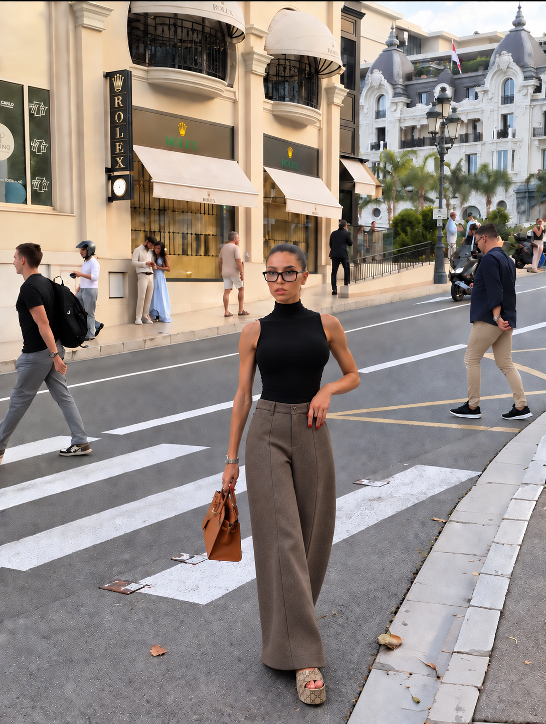 Wide Pleated Trousers