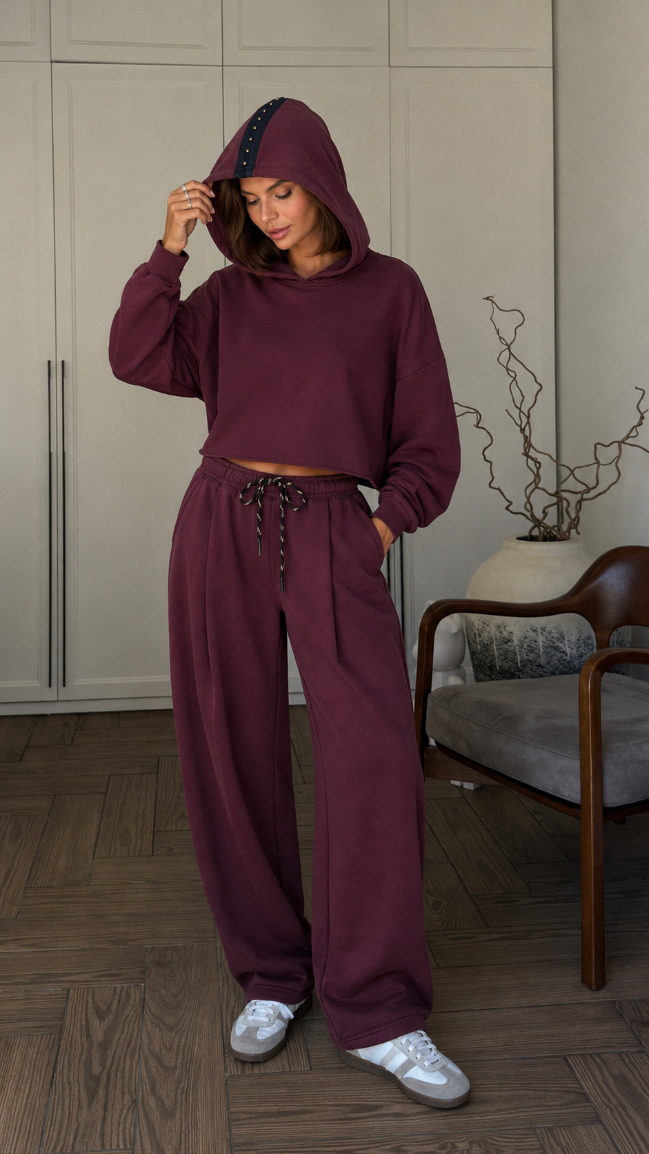Cropped Oversize Hoodie
