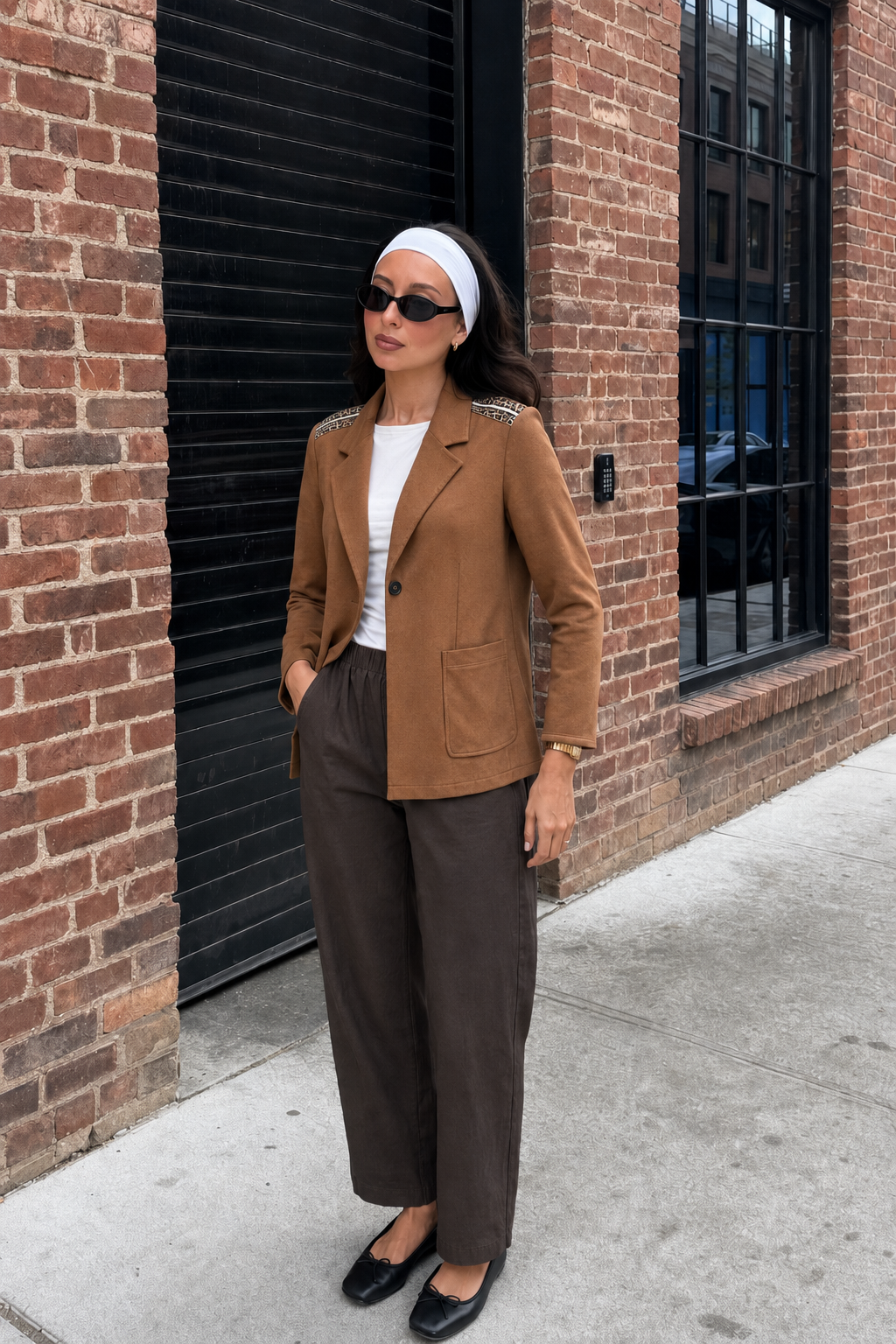 Tailored Blazer with Notch Lapels