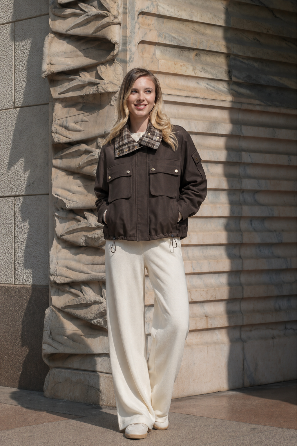 Relaxed Hip-Length Jacket