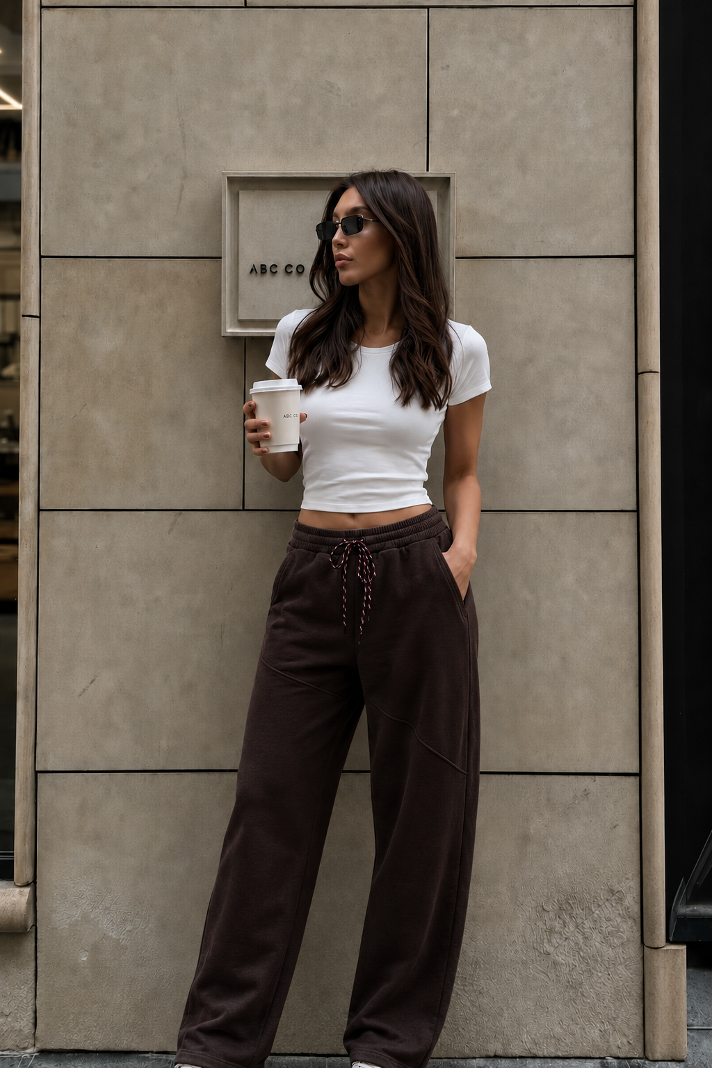 Relaxed Wide‑Leg Trousers