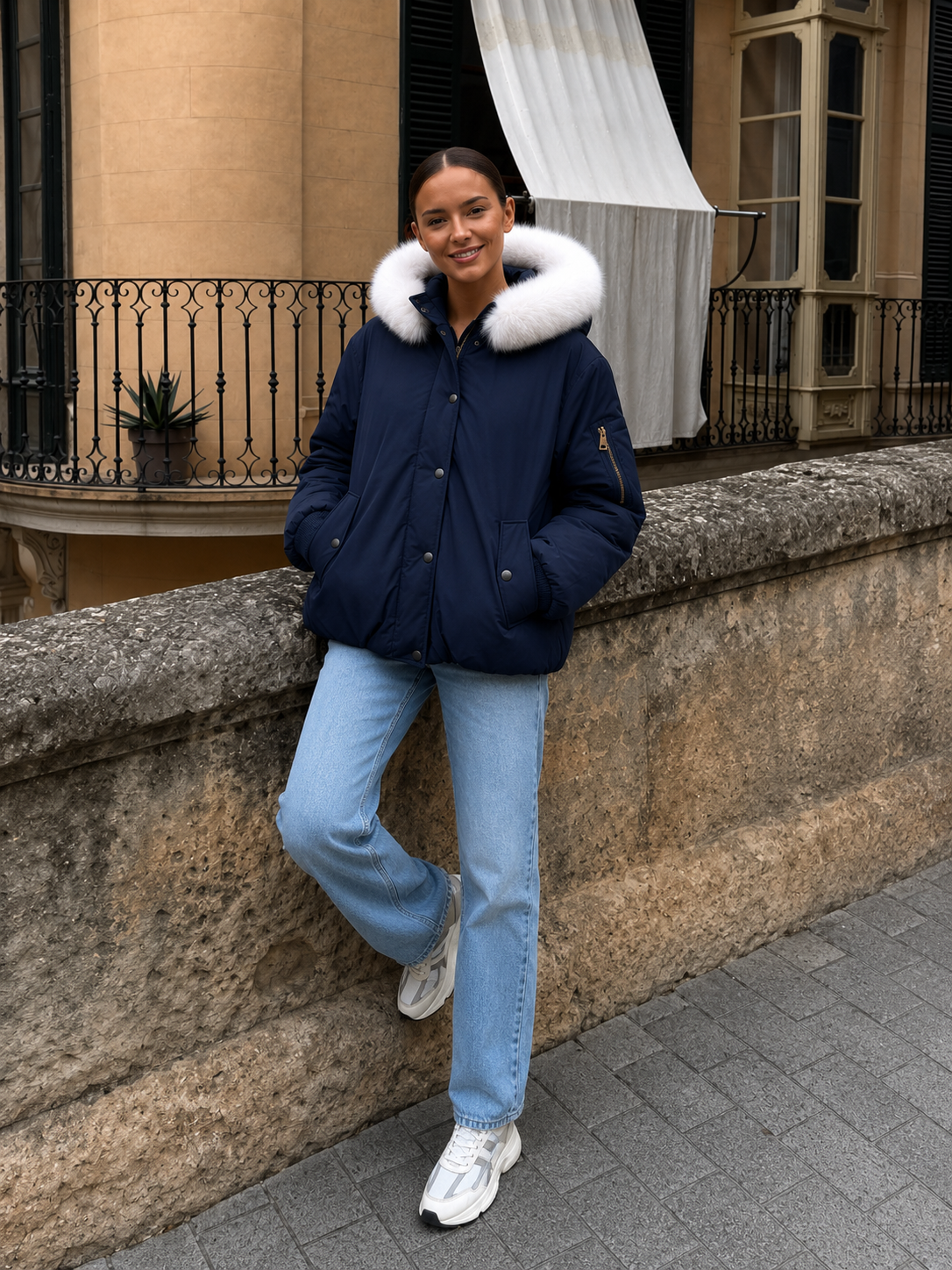 Hooded Bomber Jacket