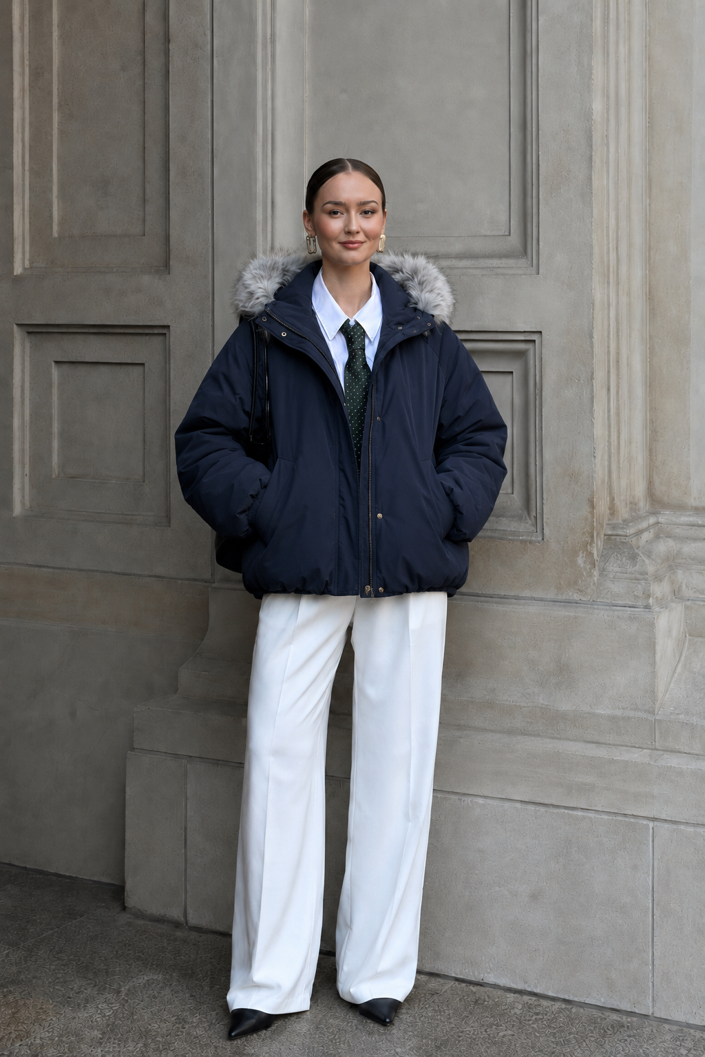 Short Hooded Jacket
