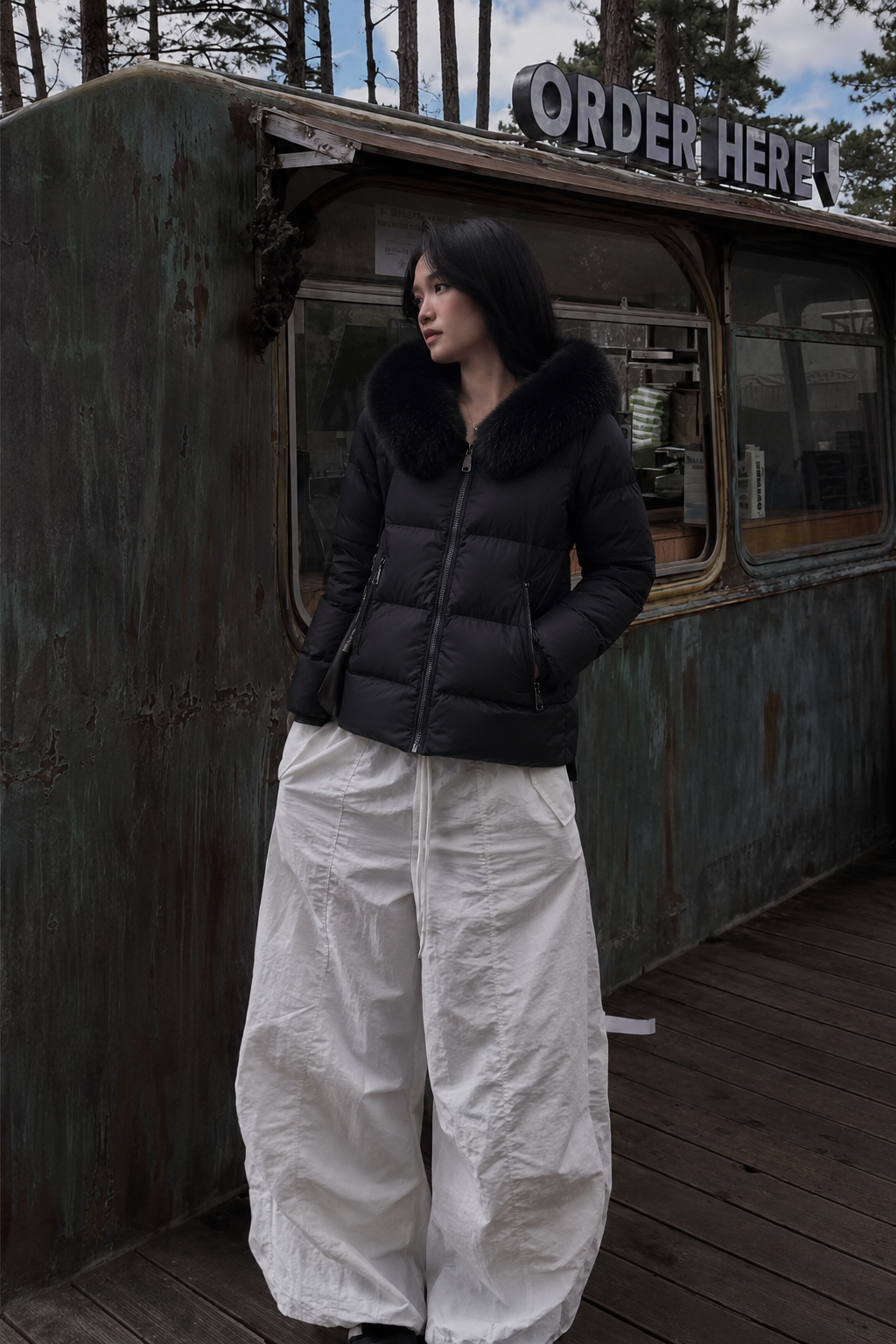 Quilted Hooded Jacket