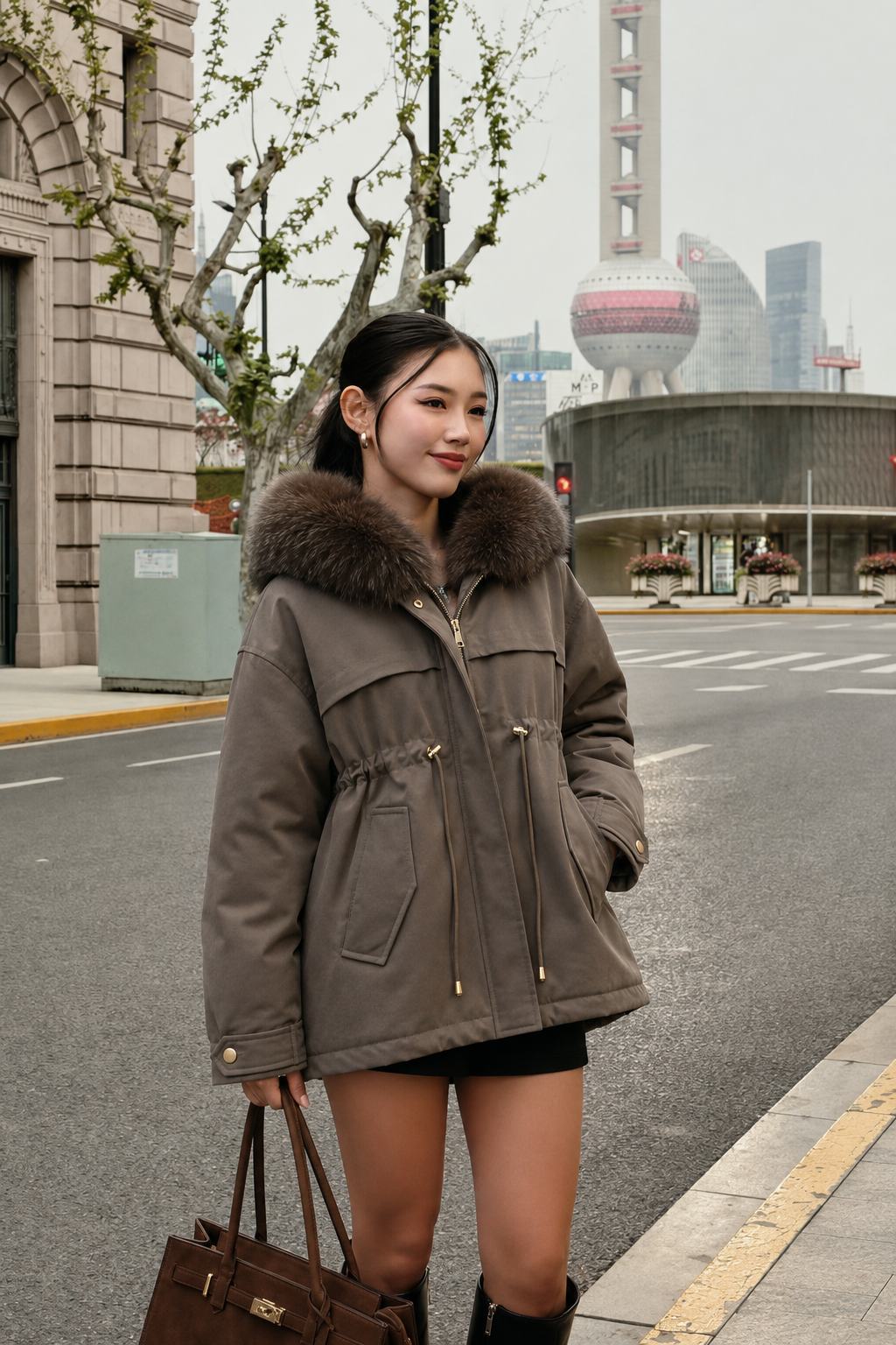 Short Hooded Jacket