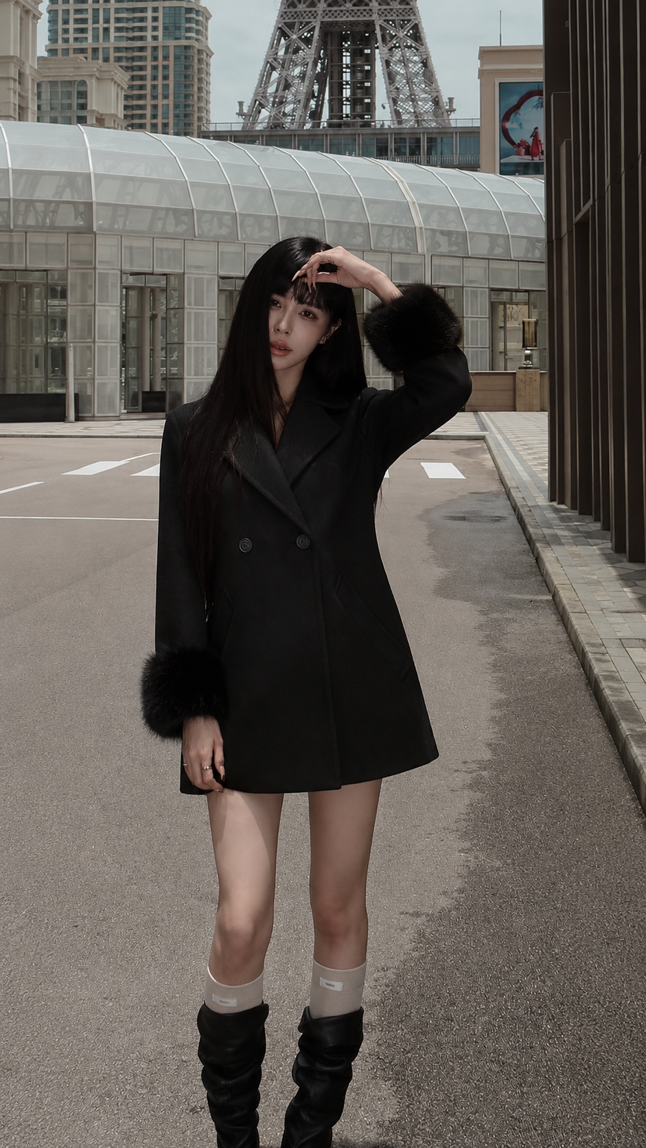 A-line Coat with Collar