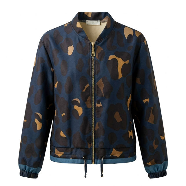 Bomber Jacket with Drawcords