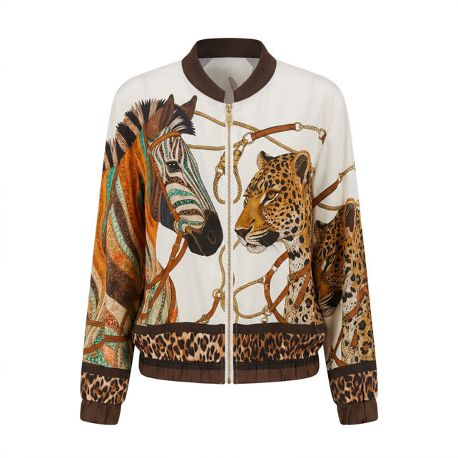 Satin Bomber Jacket