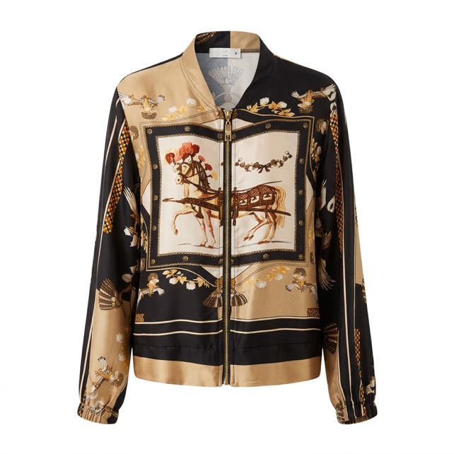 Satin Bomber Jacket