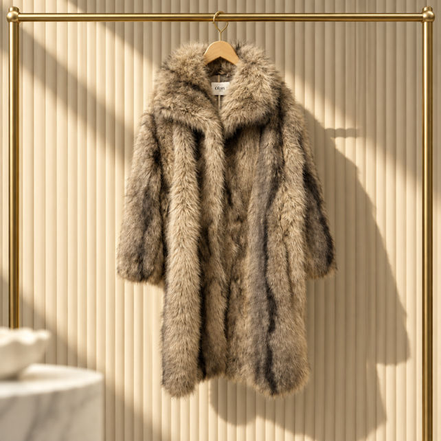 Relaxed Coat with Collar