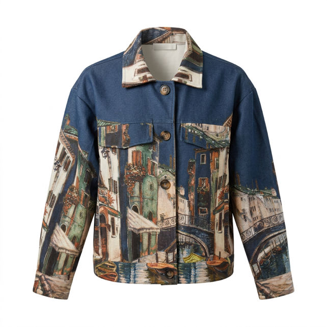 Printed Shirt Jacket