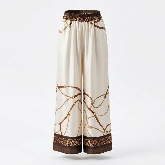 Palazzo Trousers with Drawstring