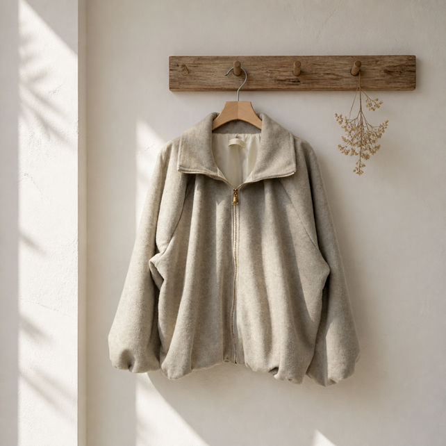Oversized Jacket with Collar