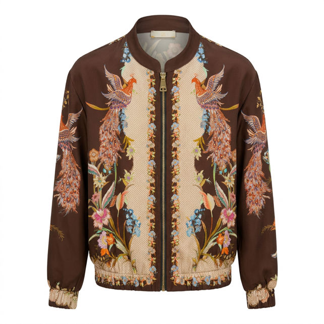 Printed Bomber Jacket