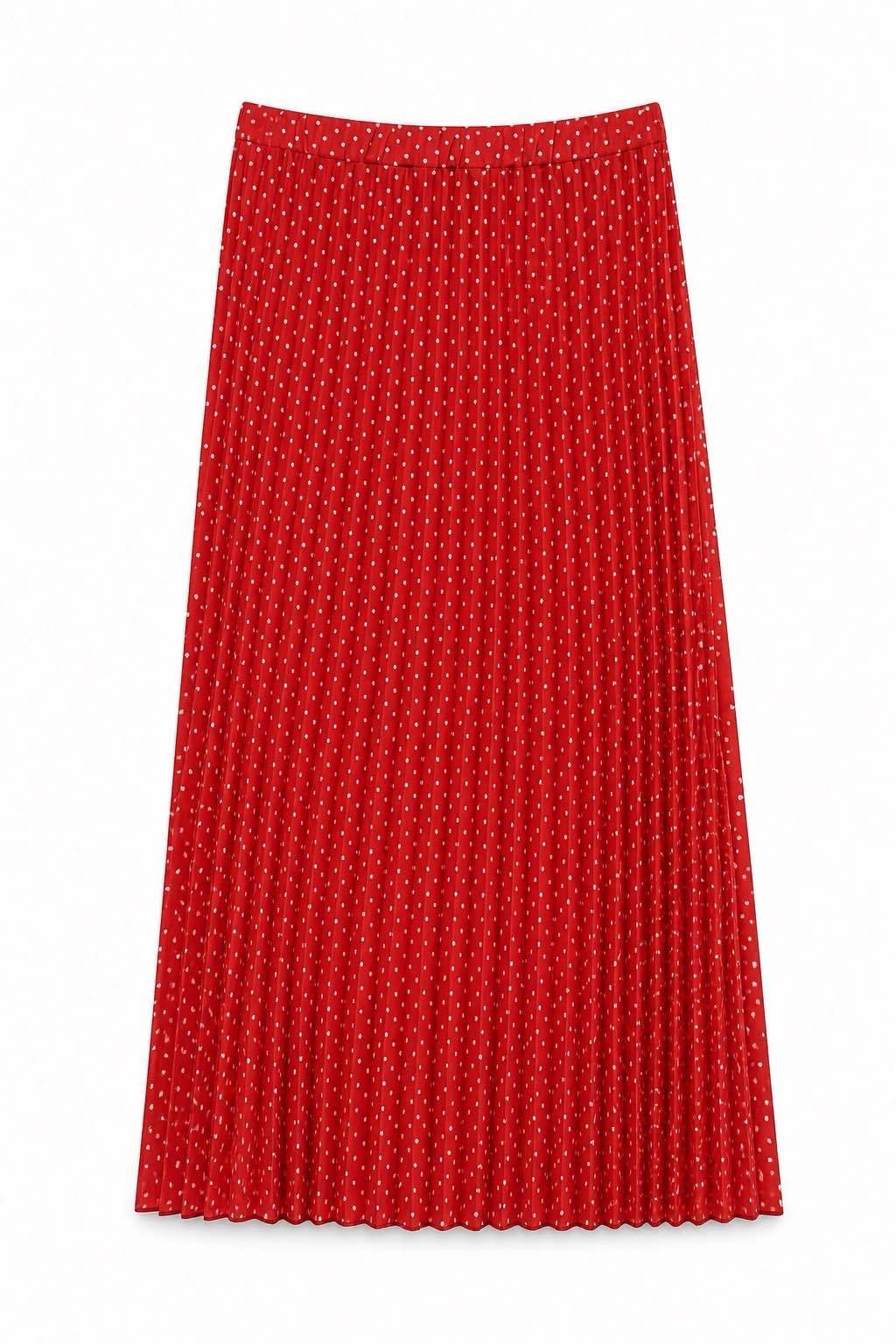 Pleated Midi Skirt