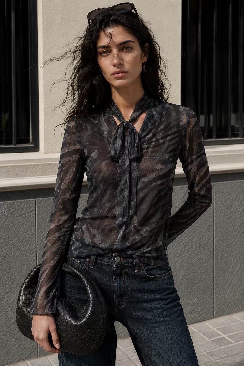 Wrap Shirt with Tie
