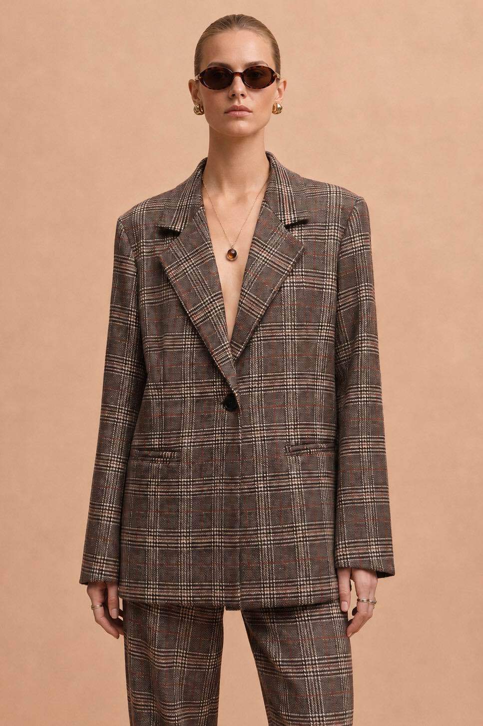Tailored Hip-Length Blazer
