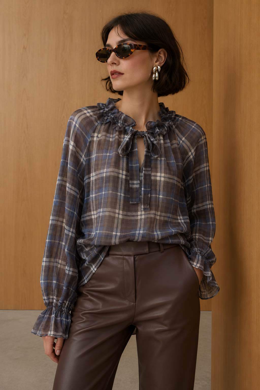 Relaxed Ruffle Blouse
