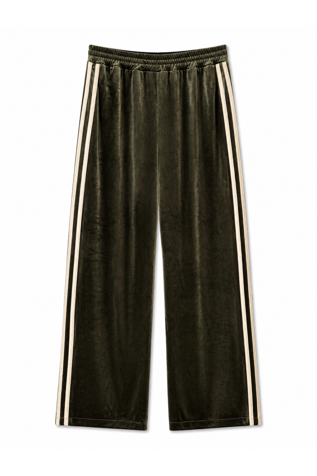 Wide-Leg Trousers with Side Stripes