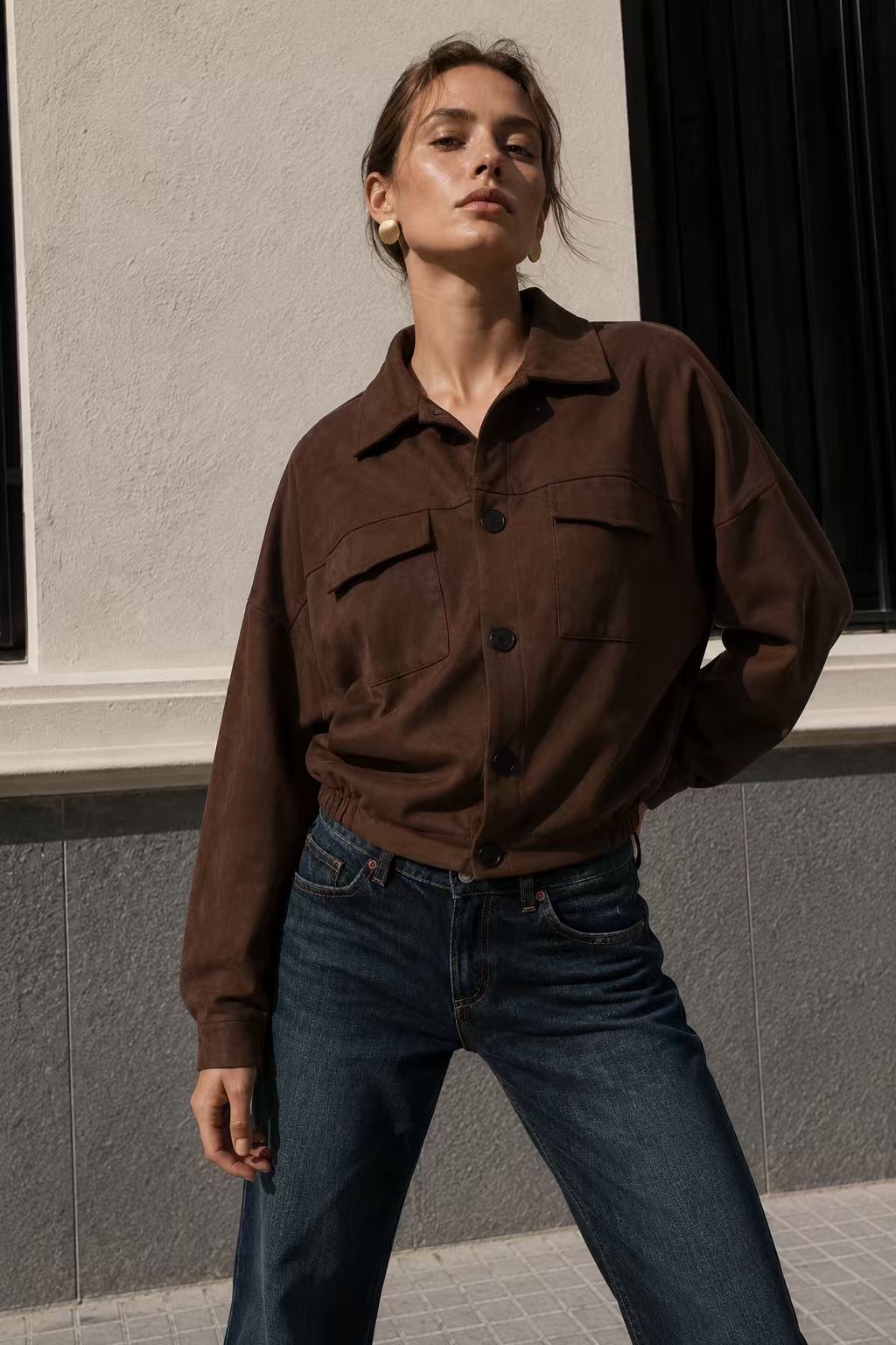 Short Jacket with Collar