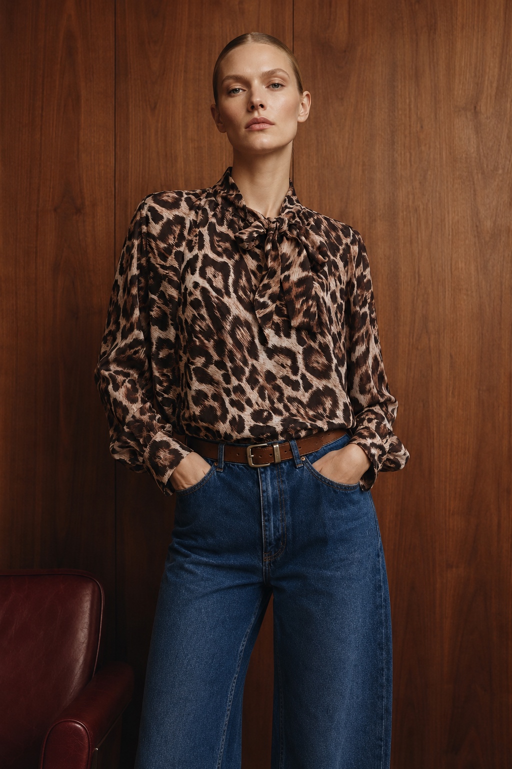 Relaxed Shirt with Bow