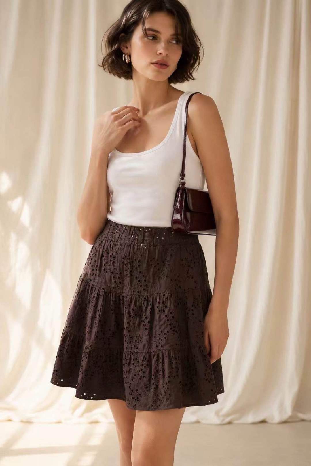 Ruffled Mini Skirt