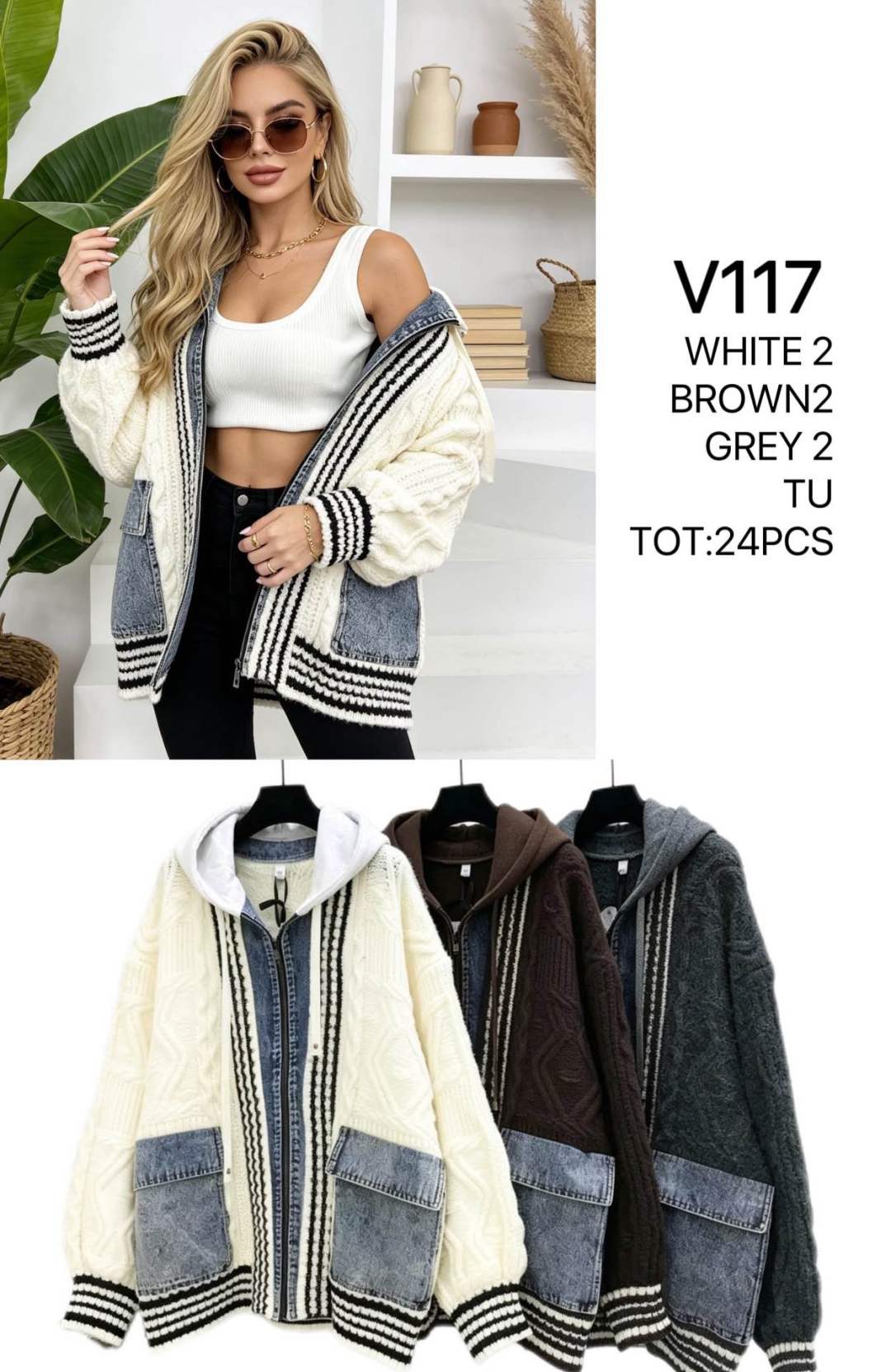 Long Hooded Cardigan
