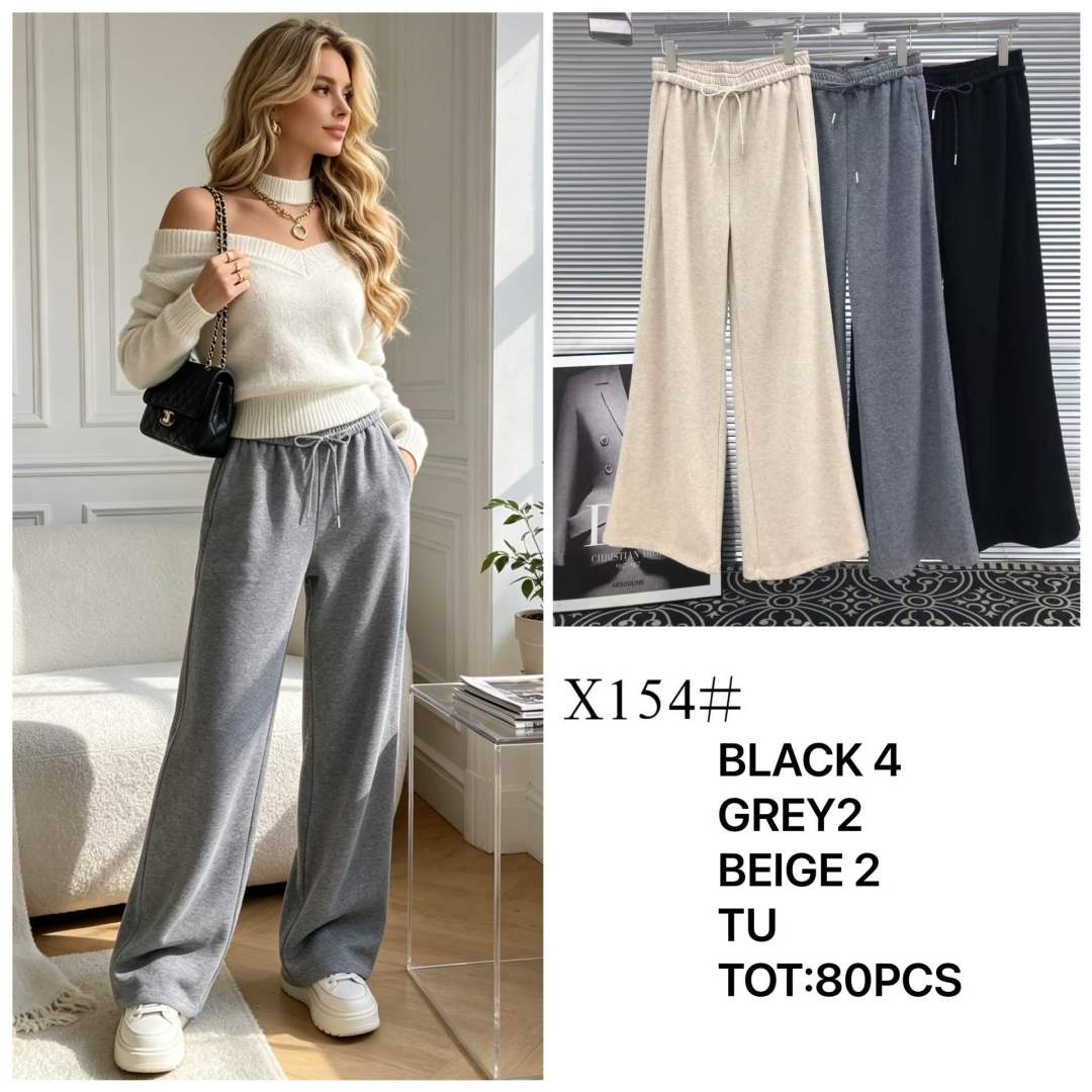 Wide Drawstring Trousers