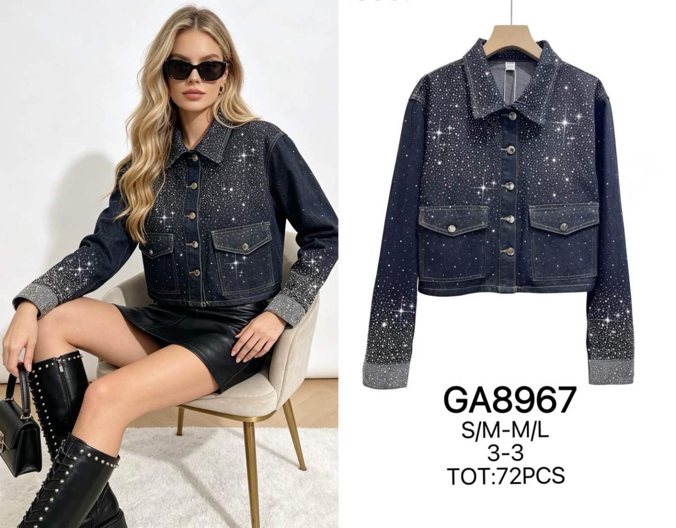 Studded Denim Jacket