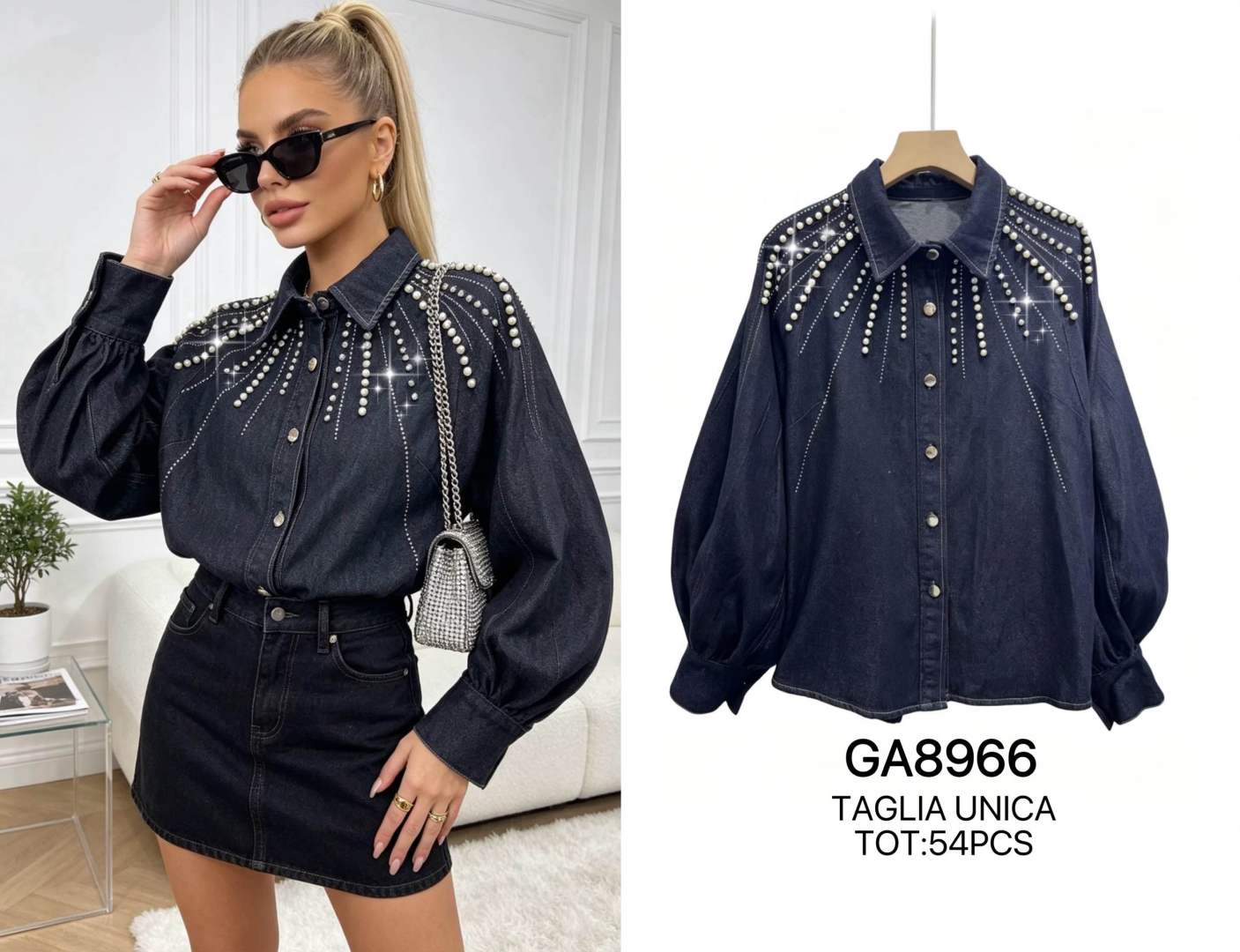Relaxed Bishop Denim Jacket