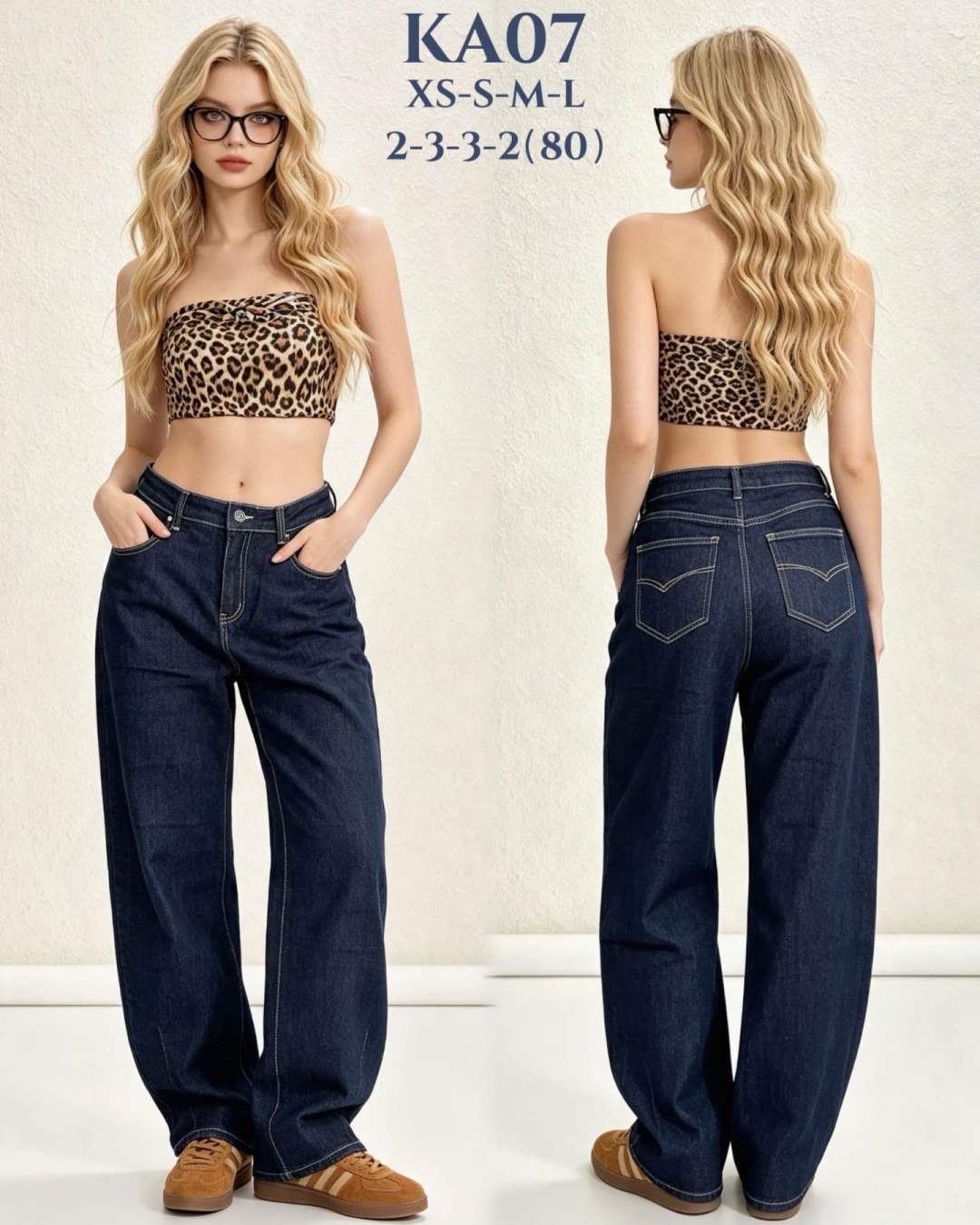 High‑Waist Wide‑Leg Trousers