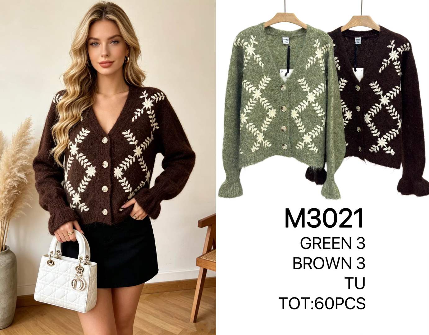 Embroidered Cardigan