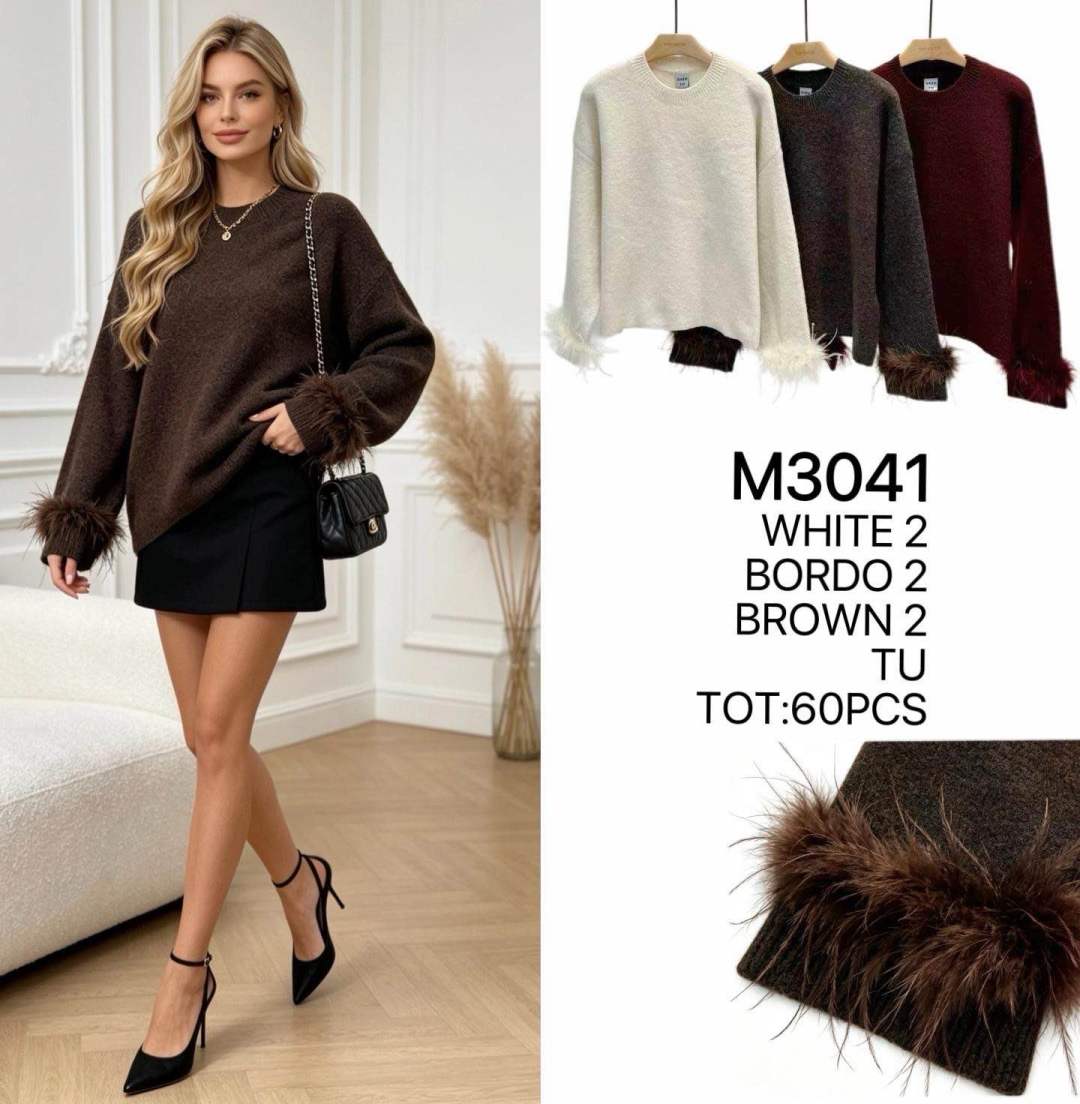 Oversized Fringe Sweater
