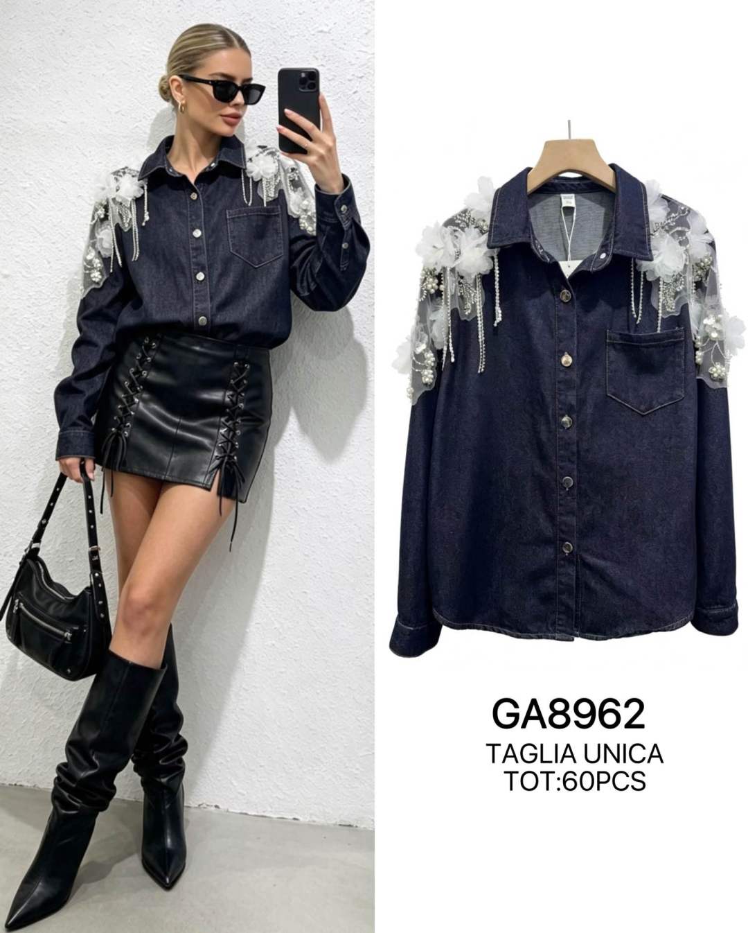 Straight Denim Shirt